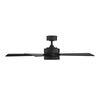 Modern Forms Wynd 5-Blade Smart Ceiling Fan 52in Matte Black with 3000K LED Light Kit and Remote Control FR-W1801-52L